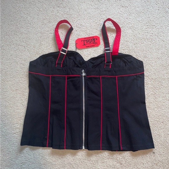 NWT Tripp NYC Band Corset Red  size 2X - Picture 2 of 3